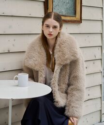 cle blatt | グランカラーファージャケット(その他アウター)