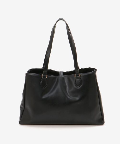 MAJESTIC LEGON（マジェスティックレゴン）の「クラシカルスクエアトートバッグ（トートバッグ・レディース・アイボリー/ブラック・FREE）」の19枚目の写真