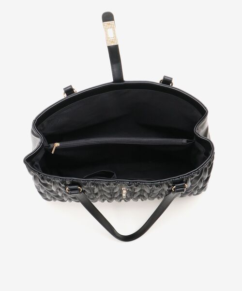 MAJESTIC LEGON（マジェスティックレゴン）の「クラシカルスクエアトートバッグ（トートバッグ・レディース・アイボリー/ブラック・FREE）」の21枚目の写真