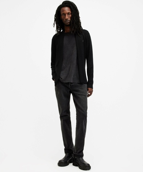 ALLSAINTS(オールセインツ)の「ALLSAINTS MODE MERINO OPEN CAR(カーディガン/ボレロ・メンズ・ブラック・X-SMALL/SMALL/MEDIUM/LARGE)」の3枚目の写真