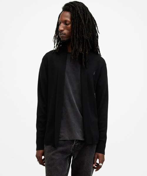 ALLSAINTS(オールセインツ)の「ALLSAINTS MODE MERINO OPEN CAR(カーディガン/ボレロ・メンズ・ブラック・X-SMALL/SMALL/MEDIUM/LARGE)」の4枚目の写真
