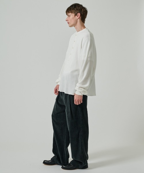 SHINYAKOZUKA(シンヤコヅカ)の「MINI BAGGY(ISSUE#7)(スラックス・メンズ・ブラック/キャメル・S/M)」の4枚目の写真
