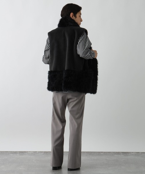 studio CLIP（スタディオクリップ）の「《ウタオ》ウォッシャブルイージーパンツ（スラックス・レディース・ライトブラウン/グレー・MEDIUM/LARGE）」の10枚目の写真