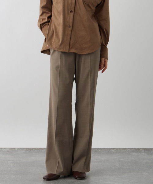 studio CLIP（スタディオクリップ）の「《ウタオ》ウォッシャブルイージーパンツ（スラックス・レディース・ライトブラウン/グレー・MEDIUM/LARGE）」の11枚目の写真