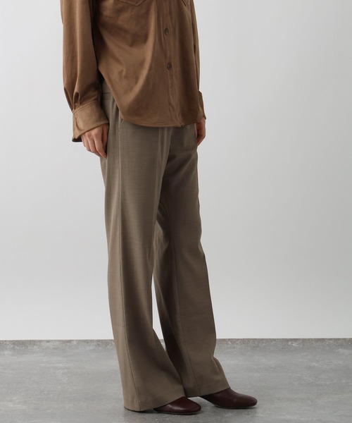 studio CLIP（スタディオクリップ）の「《ウタオ》ウォッシャブルイージーパンツ（スラックス・レディース・ライトブラウン/グレー・MEDIUM/LARGE）」の12枚目の写真