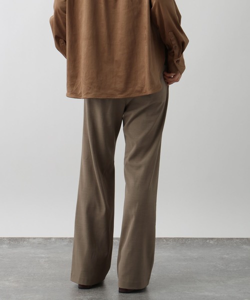 studio CLIP（スタディオクリップ）の「《ウタオ》ウォッシャブルイージーパンツ（スラックス・レディース・ライトブラウン/グレー・MEDIUM/LARGE）」の13枚目の写真