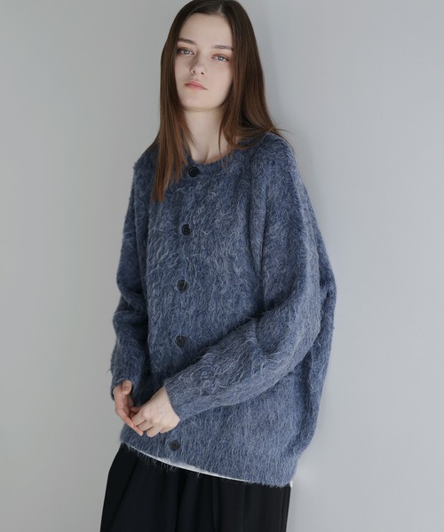 ルーズシルエットフェザーカーディガン（カーディガン/ボレロ）｜SOCCE