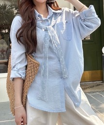 LADY LIKE（レディライク）の「【春夏新作】レースストール付ゆったりシャツ（シャツ/ブラウス）」