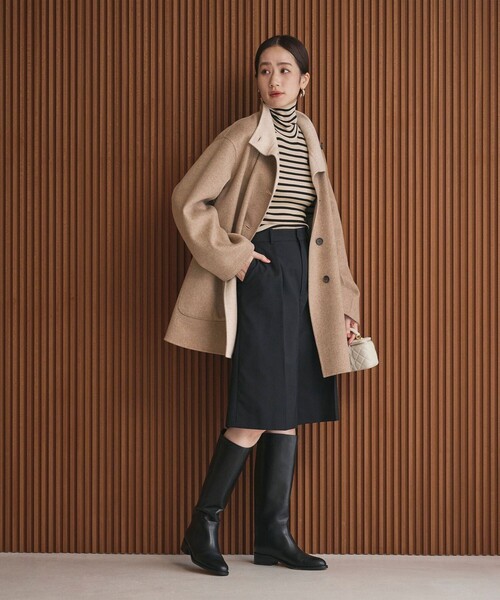 バイカラー リバー Aライン コート（その他アウター）｜UNITED ARROWS