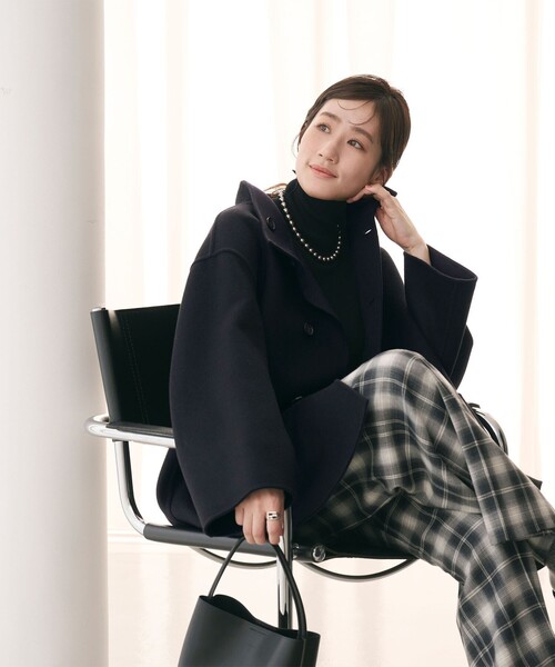 バイカラー リバー Aライン コート（その他アウター）｜UNITED ARROWS