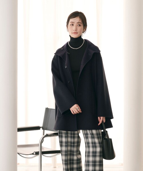 バイカラー リバー Aライン コート（その他アウター）｜UNITED ARROWS