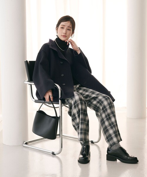 バイカラー リバー Aライン コート（その他アウター）｜UNITED ARROWS