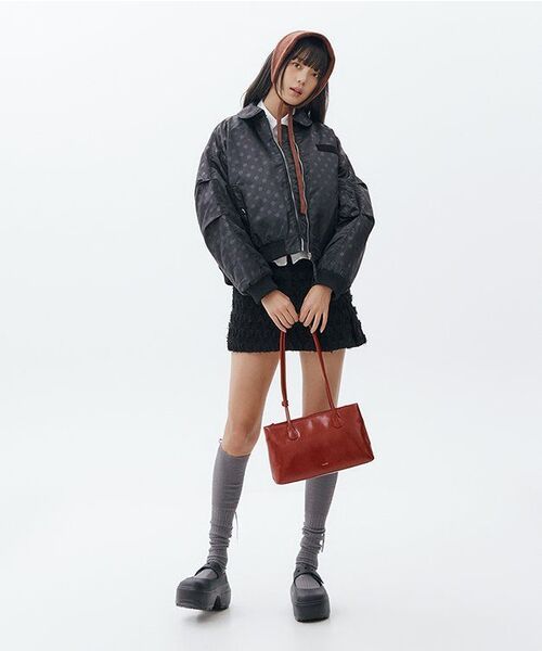 RONRON(ロンロン)の「INNER POINTED BOMBER MA-1 JUMPER DOT BLACK(ブルゾン・レディース・その他・FREE)」の10枚目の写真