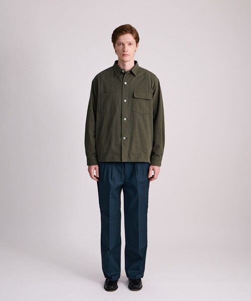 Saturdays NYC（サタデーズ ニューヨークシティ ）の「Magnus Work Shirt（シャツ/ブラウス・メンズ・オリーブ/ブラック・M/XL/L）」の10枚目の写真
