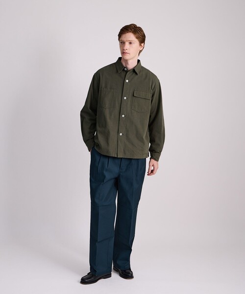 Saturdays NYC（サタデーズ ニューヨークシティ ）の「Magnus Work Shirt（シャツ/ブラウス・メンズ・オリーブ/ブラック・M/XL/L）」の16枚目の写真