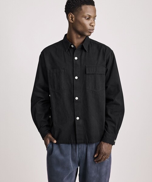 Saturdays NYC（サタデーズ ニューヨークシティ ）の「Magnus Work Shirt（シャツ/ブラウス・メンズ・オリーブ/ブラック・M/XL/L）」の3枚目の写真