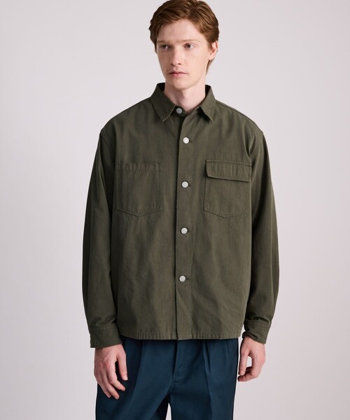 Saturdays NYC（サタデーズ ニューヨークシティ ）の「Magnus Work Shirt（シャツ/ブラウス・メンズ・オリーブ/ブラック・M/XL/L）」の5枚目の写真