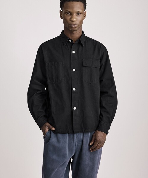 Saturdays NYC（サタデーズ ニューヨークシティ ）の「Magnus Work Shirt（シャツ/ブラウス・メンズ・オリーブ/ブラック・M/XL/L）」の2枚目の写真