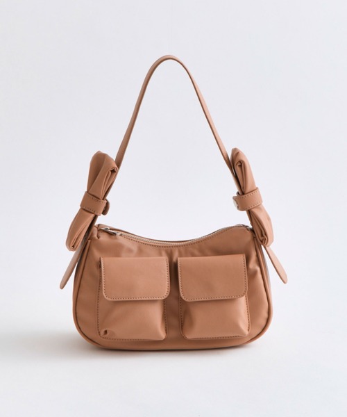 OLIVE des OLIVE（オリーブデオリーブ）の「リボンホーボーバッグ（ショルダーバッグ・レディース・ブラウン/アイボリー/ブラック・FREE）」の11枚目の写真