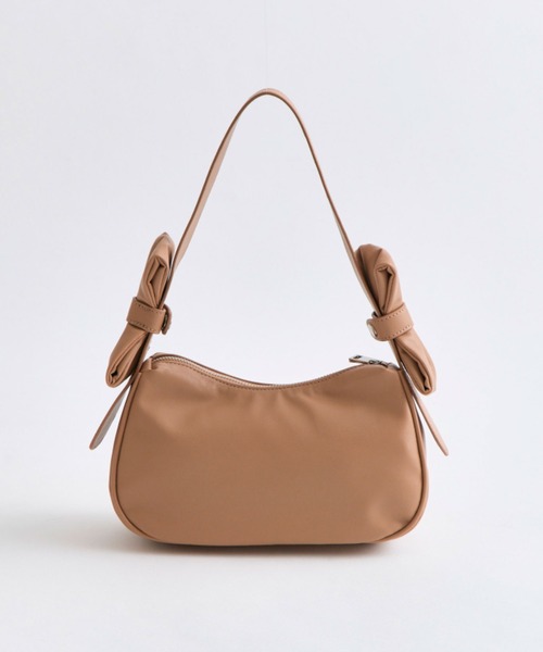 OLIVE des OLIVE（オリーブデオリーブ）の「リボンホーボーバッグ（ショルダーバッグ・レディース・ブラウン/アイボリー/ブラック・FREE）」の13枚目の写真