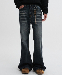 DNSR（ディーエヌエスアール）の「レガシーフレアデニムパンツダークブルー（デニムパンツ）」