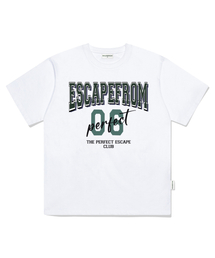 ESCAPEFROM（エスケープフロム）の「Perfect College Print Overfit Short Sleeve Tee White（Tシャツ/カットソー）」