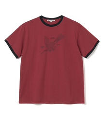 Millo Archive（ミロ アーカイブ）の「Nazca Ringer T-Shirt [Burgundy]（Tシャツ/カットソー・メンズ）」