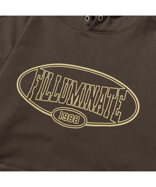 F.ILLUMINATE(フィルミネイト)の「オーバル1988リーグフードパーカー-ブラウン(パーカー・レディース・その他・SMALL/MEDIUM/LARGE)」の8枚目の写真