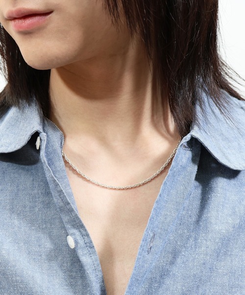 ロープチェーンネックレス M 三友その1 真鍮（スパイク チェーン）/メンズ/レディース/ユニセックス