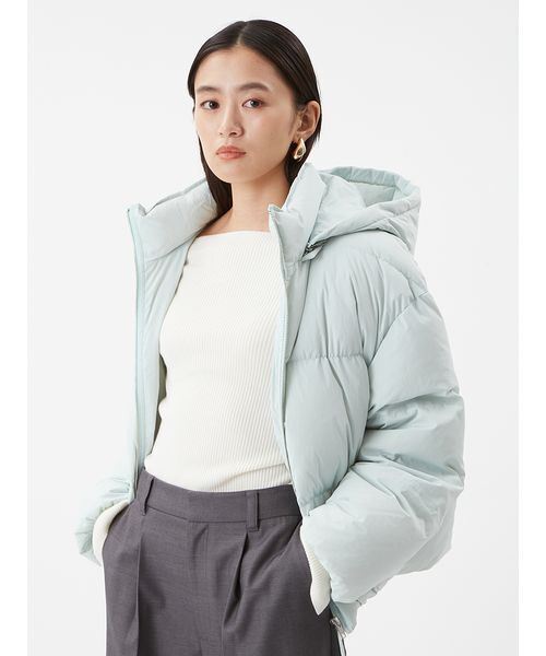 Mila Owen(ミラオーウェン)の「フレンチダウンジャケット(ダウンジャケット/コート・レディース・ミント/ブラック/アイボリー・F)」の3枚目の写真