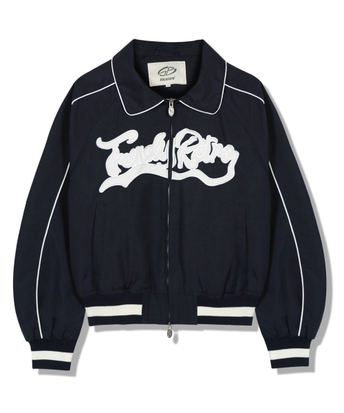 GUBIN(グビン)の「(W) クロップビッグロゴパイピングブルゾン -ネイビー(ブルゾン・レディース・その他・MEDIUM/SMALL)」の11枚目の写真