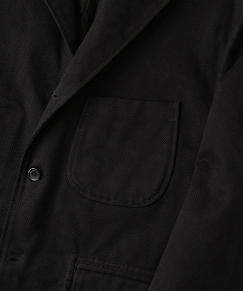 OUTSTANDING（アウトスタンディング）の「HIGH DENSITY COTTON CLASSIC 3-BUTTON JACKET_BLACK（テーラードジャケット・メンズ・その他・LARGE/SMALL/MEDIUM）」の4枚目の写真