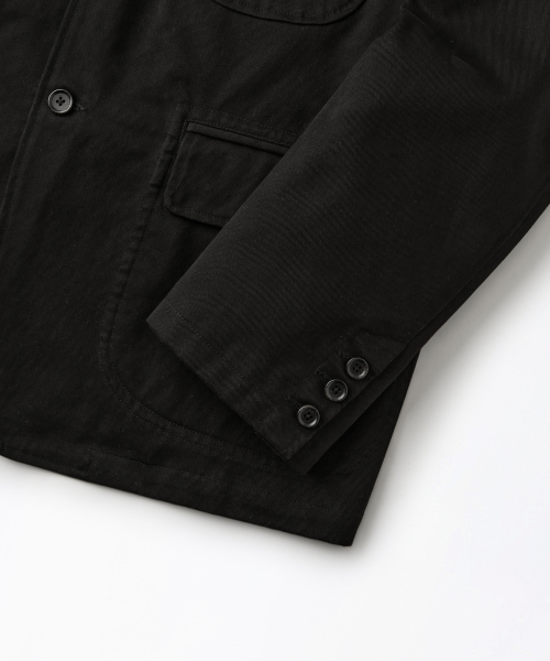 OUTSTANDING（アウトスタンディング）の「HIGH DENSITY COTTON CLASSIC 3-BUTTON JACKET_BLACK（テーラードジャケット・メンズ・その他・LARGE/SMALL/MEDIUM）」の5枚目の写真