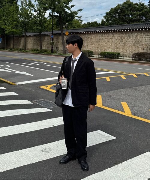OUTSTANDING（アウトスタンディング）の「HIGH DENSITY COTTON CLASSIC 3-BUTTON JACKET_BLACK（テーラードジャケット・メンズ・その他・LARGE/SMALL/MEDIUM）」の13枚目の写真