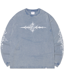 NOMANUAL | S.G WASHED LONG SLEEVE TEE - WASHED BLUE(Tシャツ/カットソー)