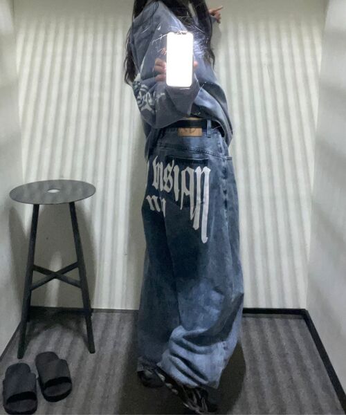 NOMANUAL（NOMANUAL）の「S.G WASHED LONG SLEEVE TEE - WASHED BLUE（Tシャツ/カットソー・レディース・その他・X-LARGE/MEDIUM/LARGE）」の7枚目の写真