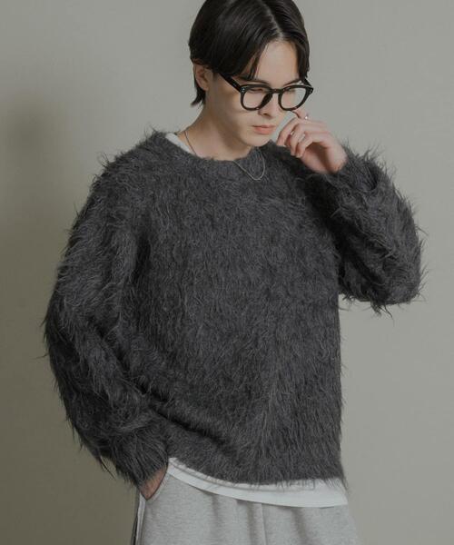 SENSE OF PLACE by URBAN RESEARCH（センスオブプレイスバイアーバンリサーチ）の「『洗濯可』シャギークルーネックニット（ニット/セーター・メンズ・レッド/オフホワイト/チャコールグレー・MEDIUM/LARGE）」の16枚目の写真