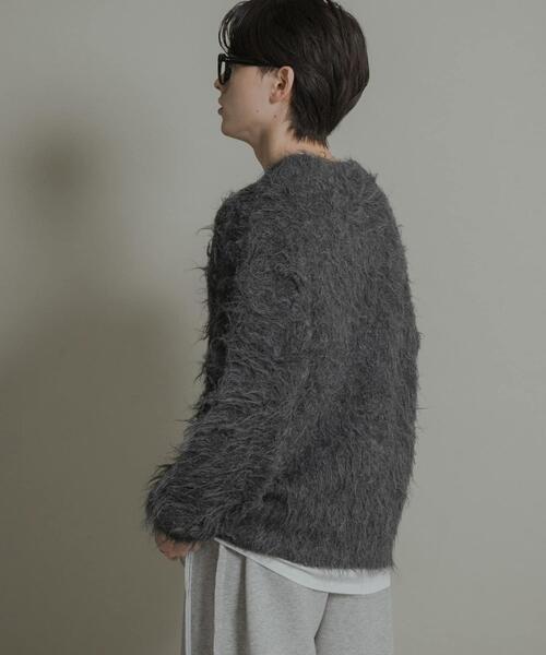 SENSE OF PLACE by URBAN RESEARCH（センスオブプレイスバイアーバンリサーチ）の「『洗濯可』シャギークルーネックニット（ニット/セーター・メンズ・レッド/オフホワイト/チャコールグレー・MEDIUM/LARGE）」の19枚目の写真