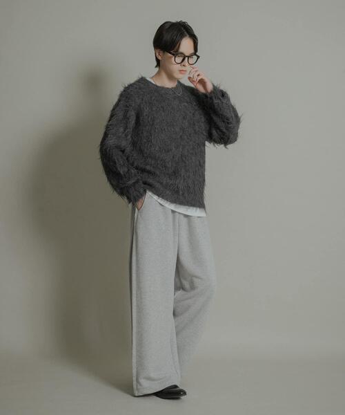 SENSE OF PLACE by URBAN RESEARCH（センスオブプレイスバイアーバンリサーチ）の「『洗濯可』シャギークルーネックニット（ニット/セーター・メンズ・レッド/オフホワイト/チャコールグレー・MEDIUM/LARGE）」の21枚目の写真