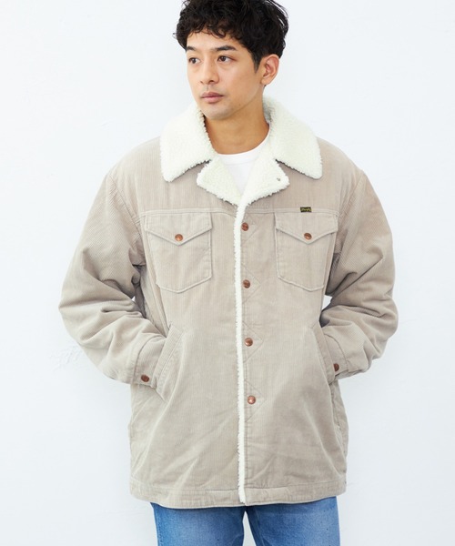 Lee（リー）の「Wrangler/ラングラー【暖】WRANGE COAT / ランチコート（ステンカラーコート・メンズ・ライトアッシュグレー/ブラウン/ネイビー・SMALL/MEDIUM/LARGE/X-LARGE）」の2枚目の写真