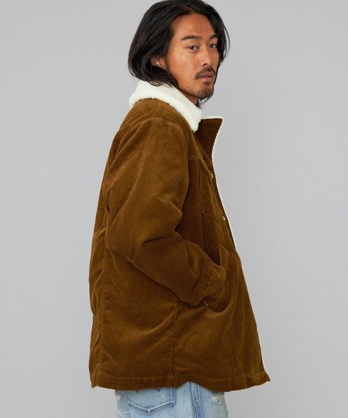 Lee（リー）の「Wrangler/ラングラー【暖】WRANGE COAT / ランチコート（ステンカラーコート・メンズ・ライトアッシュグレー/ブラウン/ネイビー・SMALL/MEDIUM/LARGE/X-LARGE）」の6枚目の写真