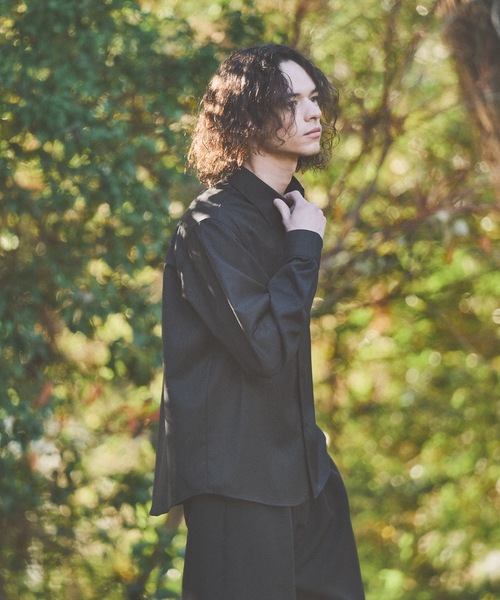 CASPER JOHN（キャスパージョン）の「Wool mix basic shirts/ウールミックスベーシックシャツ（シャツ/ブラウス・メンズ・ベージュ/ブラック/グリーン/グレイッシュブルー/グレー・LARGE/MEDIUM/SMALL/X-SMALL）」の14枚目の写真