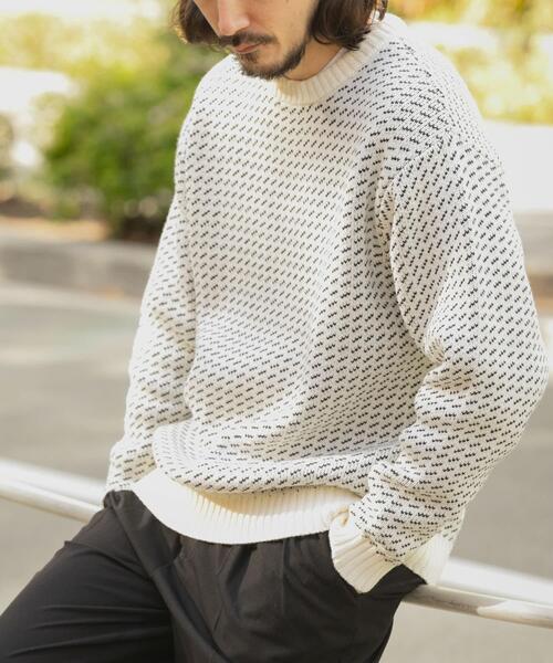 セール】マシンウォッシャブル バーズアイ クルーニット（ニット