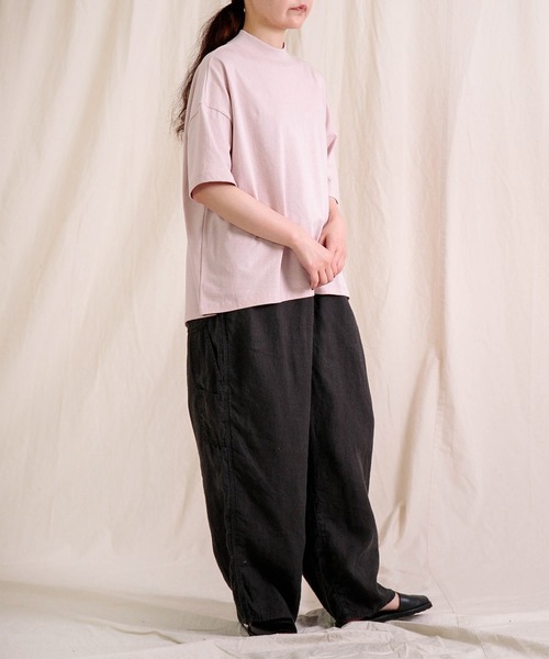 Brocante（ブロカント）の「[Brocante / ブロカント] リネンキャンバス デフォルメパントルパンツ（その他パンツ・レディース・グレイッシュベージュ/ブラック/グリーン・2）」の14枚目の写真