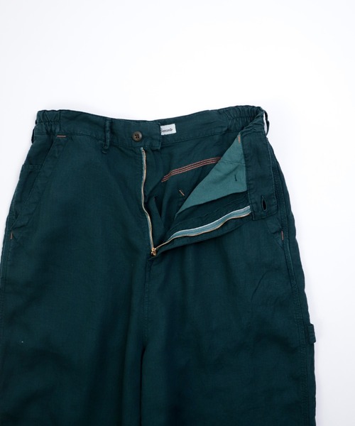 Brocante / ブロカント] リネンキャンバス デフォルメパントルパンツ