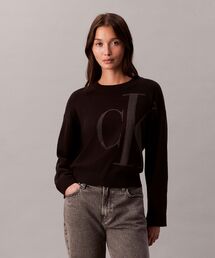 Calvin Klein | ニット - ロングスリーブスムースコットンセーター(ニット/セーター)