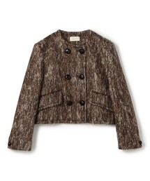 TOMORROWLAND｜トゥモローランドのノーカラージャケット（ツイード
