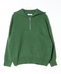 ブランド古着】「ハーフジップ」に該当するニット/セーター（グリーン