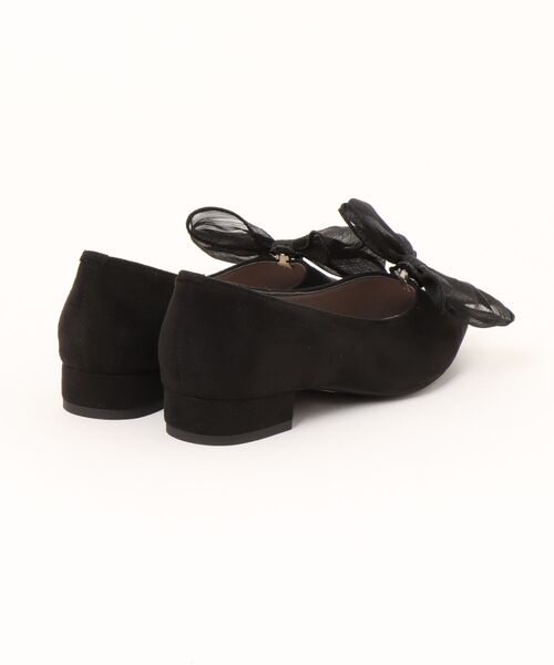 Fin（フィン）の「2WAYリボンフラットシューズ【低反発スポンジ入り】（パンプス・レディース・ブラック/グレー/ブラウン・23cm/23.5cm/24cm/24.5cm/25cm/22.5cm）」の7枚目の写真