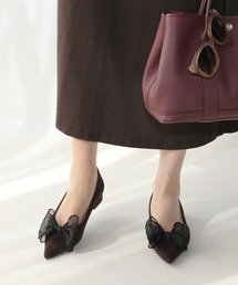 Fin | 2WAYリボンフラットシューズ【低反発スポンジ入り】(パンプス)